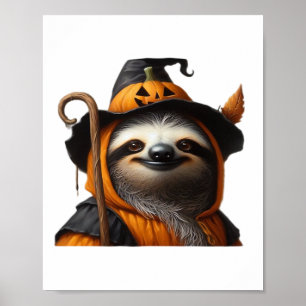 Sloth Halloween Classic T-Shirt Poster