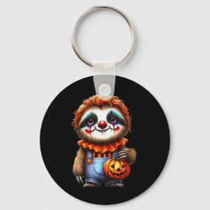 Sloth Halloween Clown Outfit Cute Kawaii Sloth  Key Ring