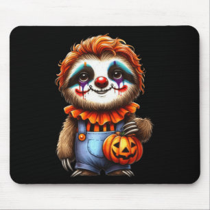 Sloth Halloween Clown Outfit Cute Kawaii Sloth Mouse Pad