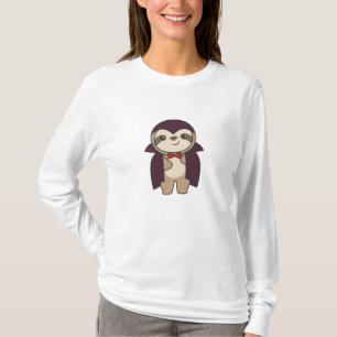 Sloth Halloween Cute Devil Vampire Costume T-Shirt