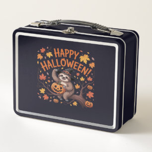 Sloth Halloween Day Classic T-Shirt Metal Lunch Box