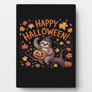 Sloth Halloween Day Classic T-Shirt Plaque