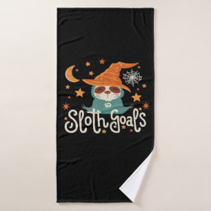 Sloth Halloween Goals Classic T-Shirt Bath Towel