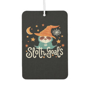 Sloth Halloween Goals Classic T-Shirt Car Air Freshener