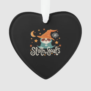 Sloth Halloween Goals Classic T-Shirt Ornament