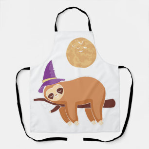sloth halloween, halloween sloth apron