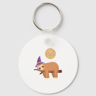 sloth halloween, halloween sloth key ring