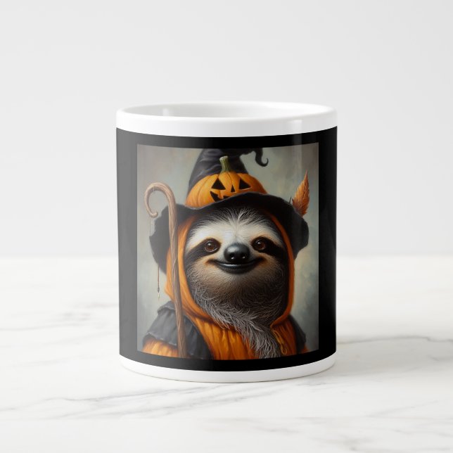 Sloth Halloween Large Coffee Mug (Front)