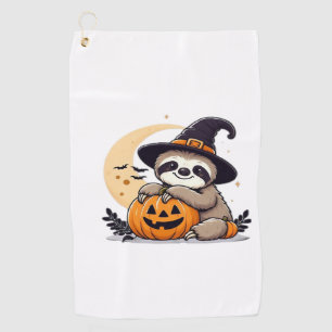 Sloth Halloween Motif Cute Classic T-Shirt Golf Towel