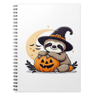 Sloth Halloween Motif Cute Classic T-Shirt Notebook