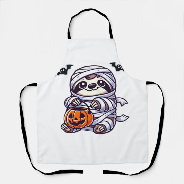 Sloth Halloween Mummy Kids Women Men Sloth Classic Apron (Front)
