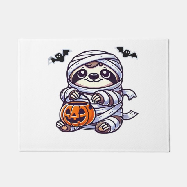 Sloth Halloween Mummy Kids Women Men Sloth Classic Doormat (Front)