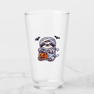 Sloth Halloween Mummy Kids Women Men Sloth Classic Glass