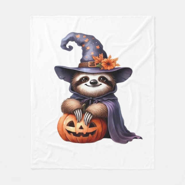 Sloth Halloween Pirate Kids Women Men Sloth Classi Fleece Blanket (Front)