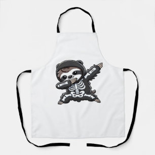 Sloth Halloween Skeleton Kids Women Men Sloth Clas Apron