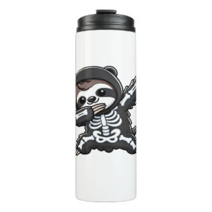 Sloth Halloween Skeleton Kids Women Men Sloth Clas Thermal Tumbler