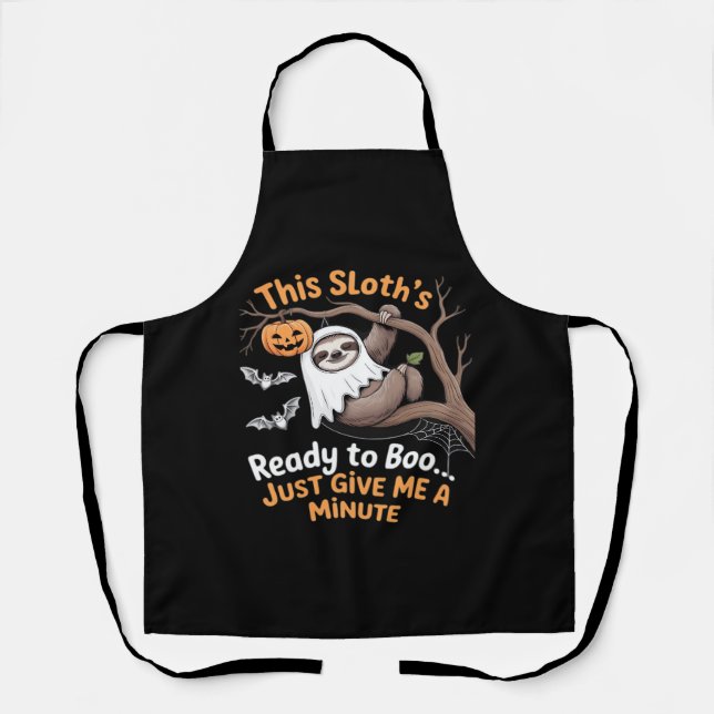 Sloth Halloween Sloths Cute Bat Vampire Essential  Apron (Front)