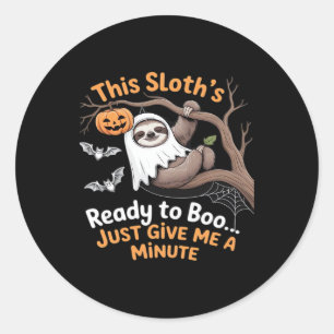 Sloth Halloween Sloths Cute Bat Vampire Essential  Classic Round Sticker