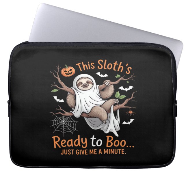 Sloth Halloween Sloths Cute Bat Vampire Essential  Laptop Sleeve (Front)