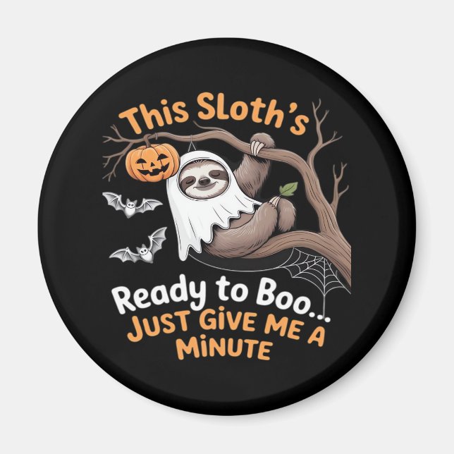 Sloth Halloween Sloths Cute Bat Vampire Essential  Magnet (Front)