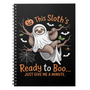 Sloth Halloween Sloths Cute Bat Vampire Essential Notebook