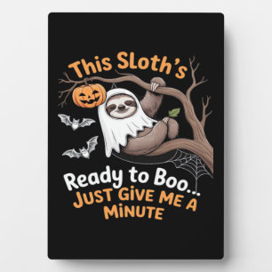 Sloth Halloween Sloths Cute Bat Vampire Essential Plaque