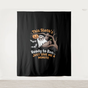 Sloth Halloween Sloths Cute Bat Vampire Essential  Tapestry