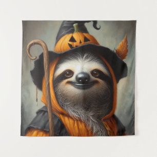 Sloth Halloween Tapestry