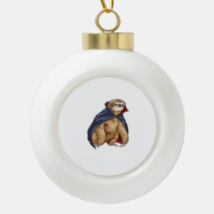 Sloth Halloween Vampire Classic T-Shirt Ceramic Ball Christmas Ornament
