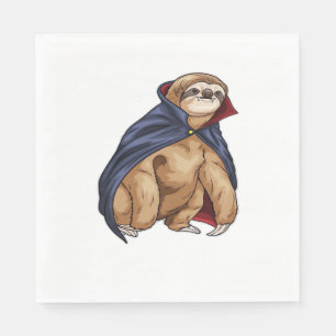 Sloth Halloween Vampire Classic T-Shirt Napkin