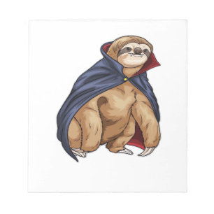 Sloth Halloween Vampire Classic T-Shirt Notepad