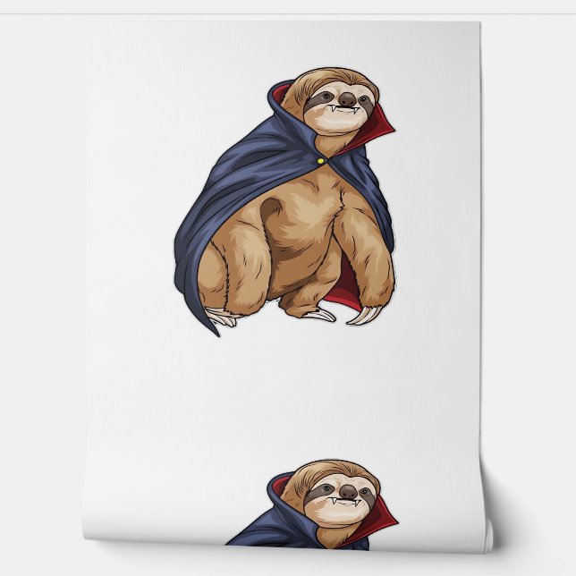 Sloth Halloween Vampire Classic T-Shirt Wallpaper (Unrolling)
