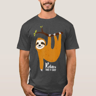Sloth Hanging on a tree Funny Sloth Lover Relax Ta T-Shirt