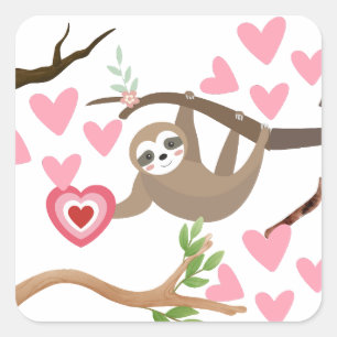 Sloth Heart Sticker