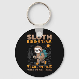 Sloth Hiking Mountains Sloth Hiking Team We Will G Key Ring