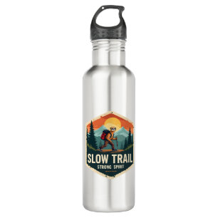 Sloth Hiking Shirt Vintage Trail Buddy Design 710 Ml Water Bottle