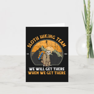Sloth Hiking Sloth Hiking Team 1 Card