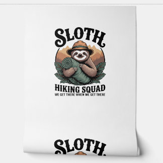 Sloth Hiking Squad Funny Camping Wallpaper