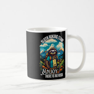Sloth Hiking Team Coffee Mug
