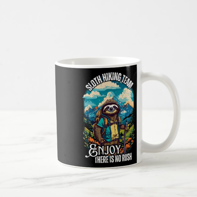 Sloth Hiking Team  Coffee Mug (Right)