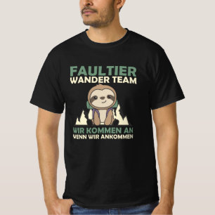 Sloth Hiking Team Mountaineer Sloths Hiking T-Shirt