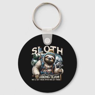 Sloth Hiking Team Nature Activities Lovers Sloth H Key Ring