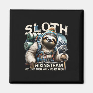 Sloth Hiking Team Nature Activities Lovers Sloth H Magnet