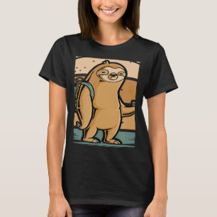 Sloth Hiking Team Nature Hiker Camper T-Shirt
