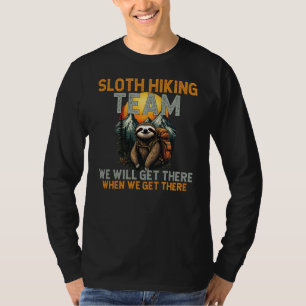 Sloth Hiking Team - Outdoor Adventure T-Shirt