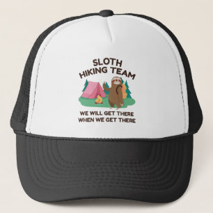 Sloth Hiking Team Trucker Hat