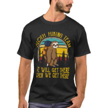 Sloth Hiking Team We Will Get There Funny Vintage
