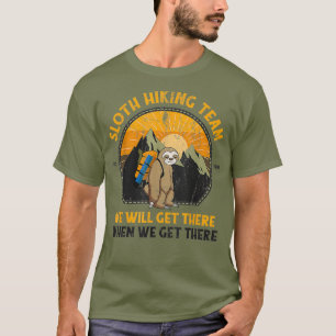 Sloth Hiking Tshirt Sloth Hiking Team T-shirt
