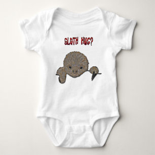 Sloth Hug Baby Sloth Baby Bodysuit