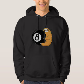 Sloth Hug Ball Billiard Fan Sports Player Hoodie
